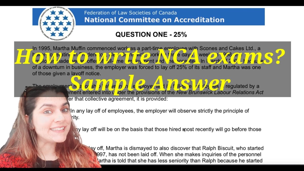 How to solve NCA exam NCA sample answer Answer writing strategy
