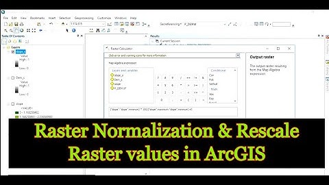 Raster Normalization or Rescale Raster values in ArcGIS
