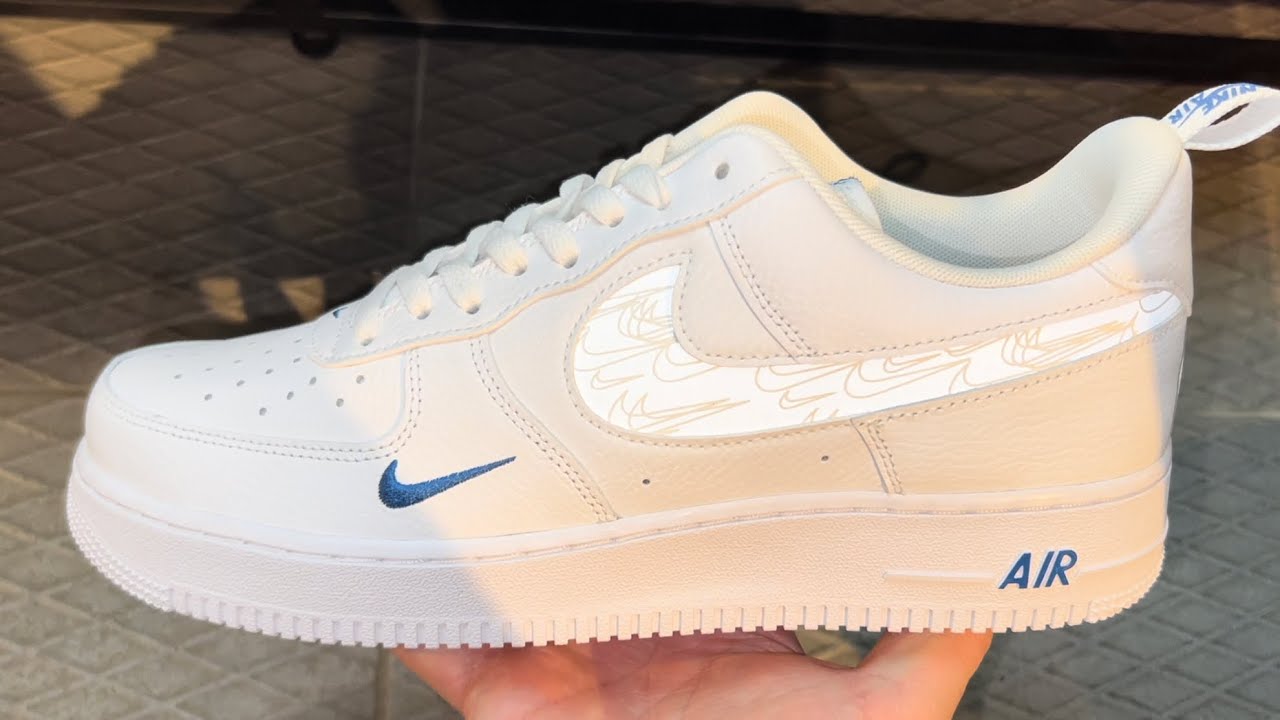 white air force 1 reflective swoosh