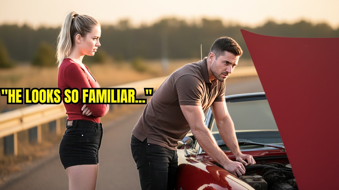“A Single Dad Stopped to Fix a CEO’s Car — Then Realized She Was His First Love”