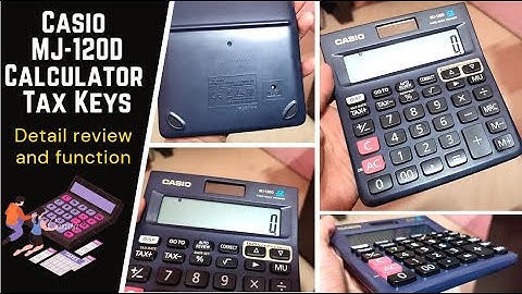 Casio MJ-120D 150 Steps Check and Correct Desktop Calculator with Tax Keys detail review.