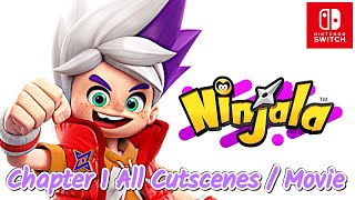 Ninjala [switch] - [all cutscenes] chapter 1 (story mode) manga style