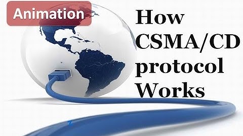Animation of CSMA/CD(Carrier Sense Multiple Access with Collision Detection) in Eathernet