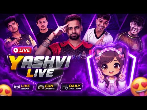 LIVE🔴 YASHVI PAID SCRIMS 🥰 9PMCASTING 😰#fflive #guildtest #viral #yashvislive #freefire #trending