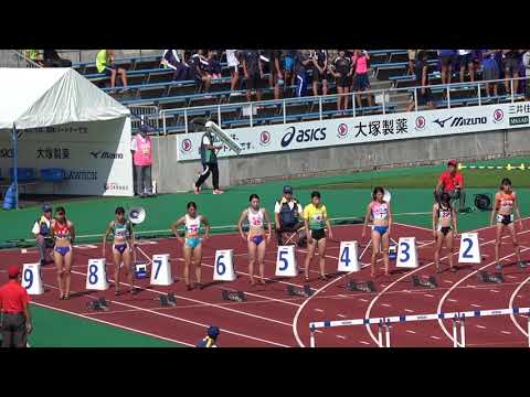 2017愛媛国体 成年女子100mH決勝 青木益未13.18(+0.5) Masumi AOKI1st 紫村仁美 野村有香