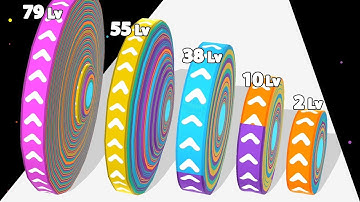 LEVEL UP CIRCLES - ASMR Gameplay (Flexy Ring Layer Runner) 2