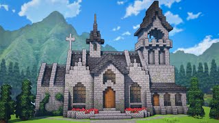 Minecraft: How To Build A Medieval Church | Tutorial