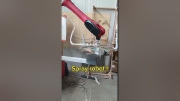 Spray robot #productionline #roboticarm #technology #robot #efficiency #workers #sixaxis
