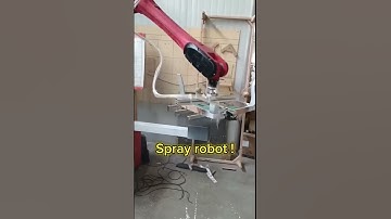 Spray robot #productionline #roboticarm #technology #robot #efficiency #workers #sixaxis