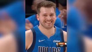 Luka Doncic Throws a beautiful Pass To￼ Kristaps Porzingis For A Easy Dunk