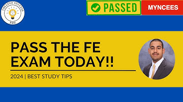 How to EASILY Pass the FE Exam (2024)