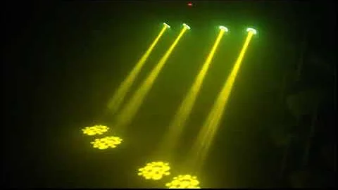 U`King 50W Moving Head Stage Lights 8 Gobos RGBW LED Spotlight