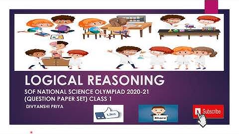 LOGICAL REASONING, NSO Science Olympiad  Questions paper (2020-2021)#brain# Learning
