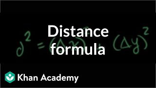 Distance formula | Analytic geometry | Geometry | Khan Academy