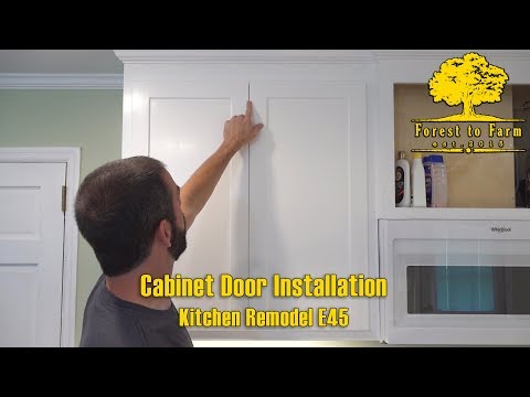 Cabinet Door Installation - Kitchen Remodel E45