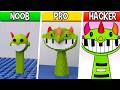 LEGO Pianosaurus Sprunki : Noob, Pro, HACKER! / (Incredibox Sprunki x Poppy Playtime Chapter 4)