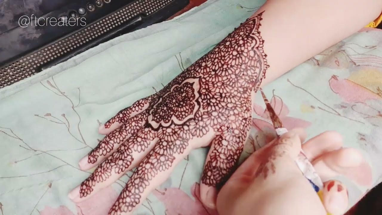 FULL HAND BRIDAL HENNA DESIGN ||easy||simple||new||latest||