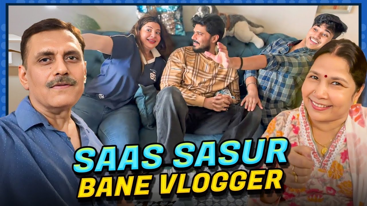SAAS SASUR BANE EK DIN KE LIYE VLOGGER 😂