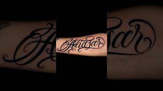 Custom Chicano Script Lettering Tattoo (Name Tattoo)