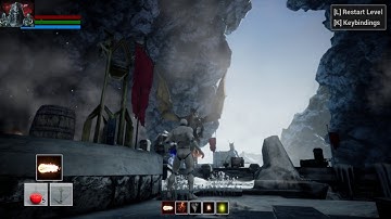 2020 Unreal Engine 4.24.1 Dynamic Magic user with infinity castle scene