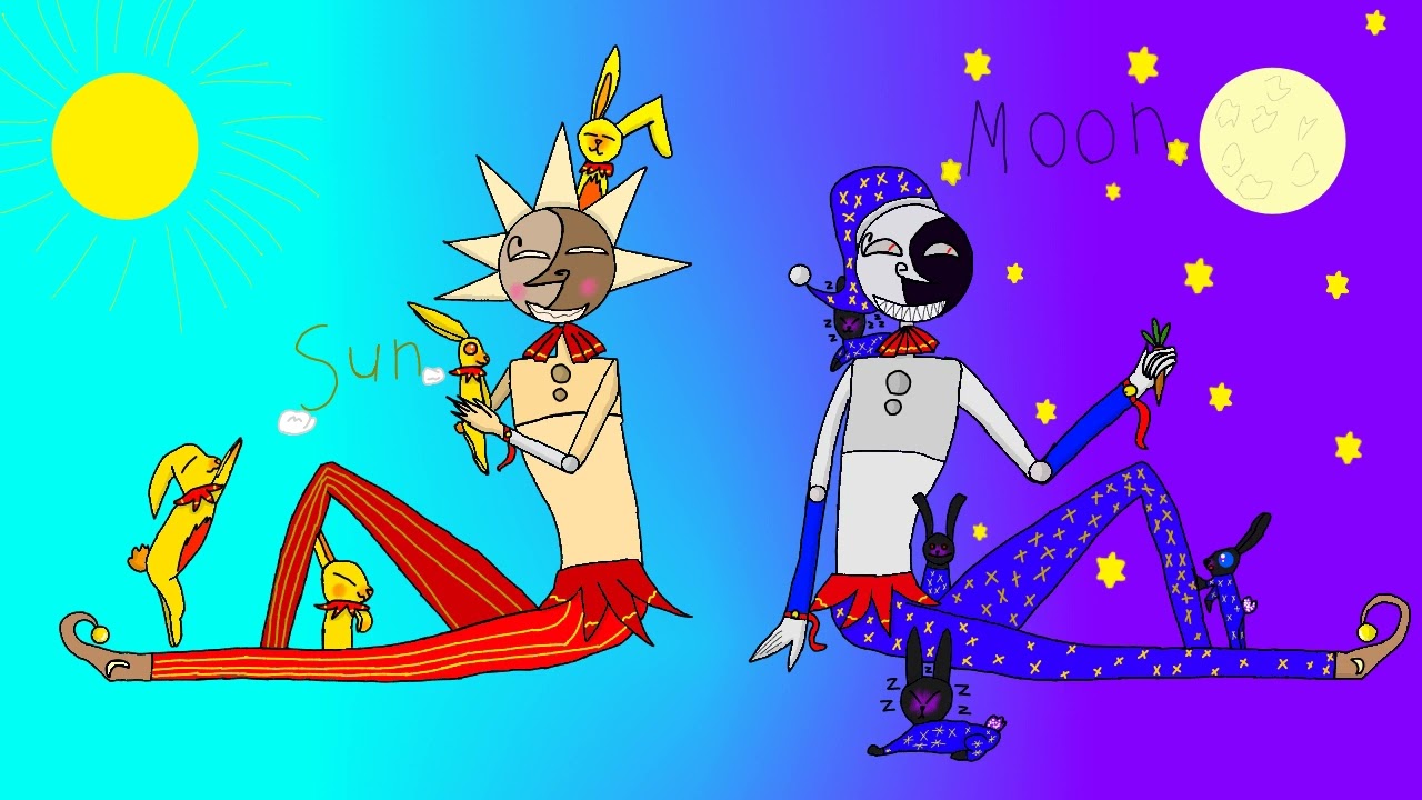 Moon and Sun art (Moon bunnies and Sunny bunnies) Солнце и Луна арт (Лунные зайки и Солнечные зайки)