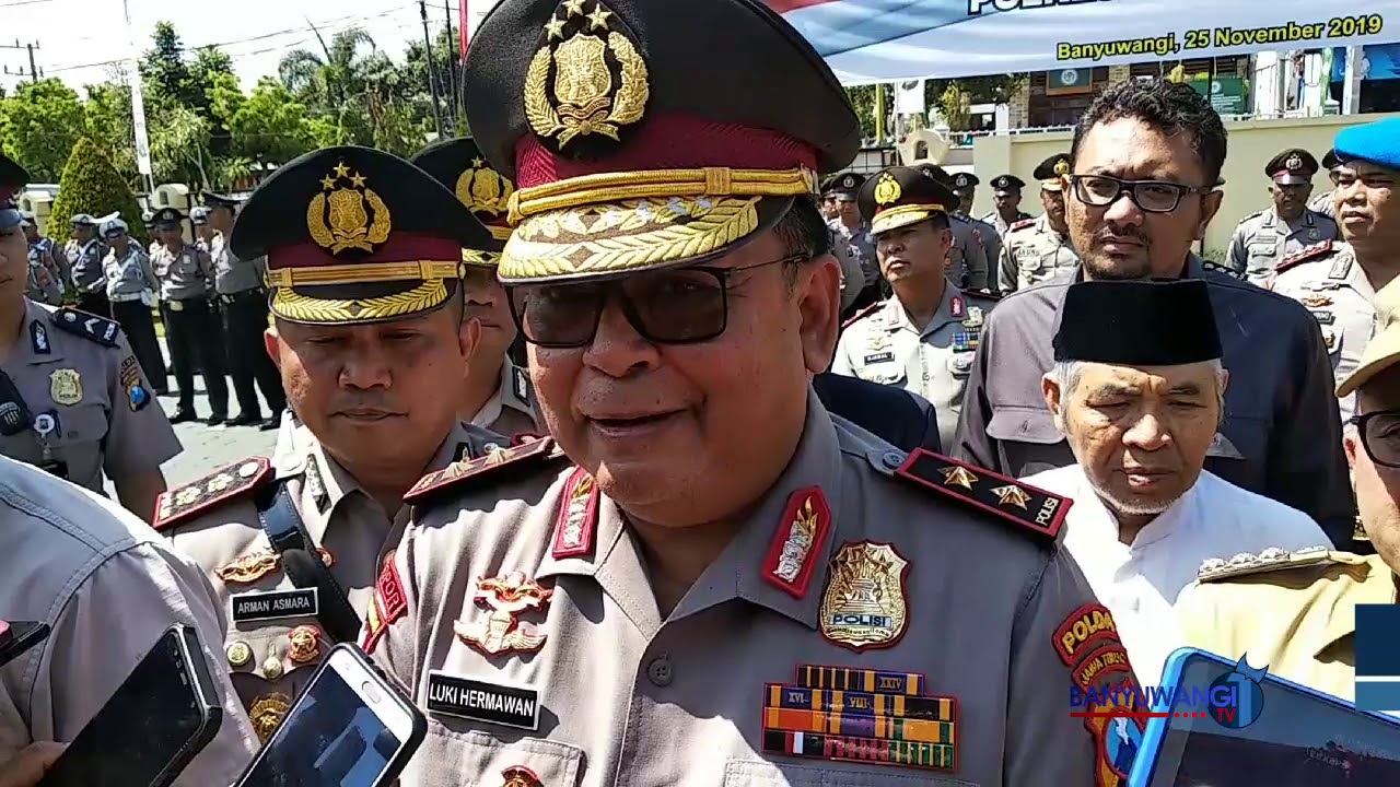 KAPOLDA JATIM KUKUHKAN POLRESTA BANYUWANGI POLRES BANYUWANGI BERUBAH STATUS MENJADI POLRESTA