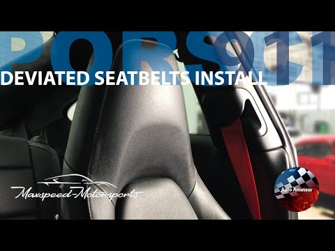 Deviated Seat Belts - Install DIY - Porsche 911 - YouTube