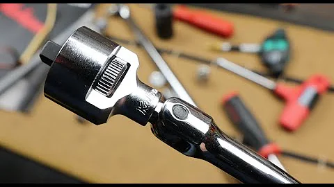 Ko-Ken Ratchet Adaptor: 44 teeth mean business for 1/4" non-ratcheting tools. Look out breaker bars!