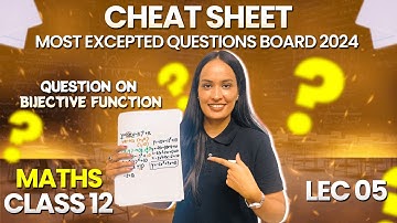 Question on Bijective Function 05 🔥 | Relations and Functions🔥😨 | Class 12 Maths Ch 1 | Boards 2024