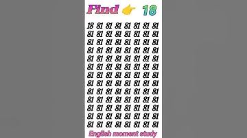 Find 👉 18 odd number puzzle 🧩 iq test 🧠 math reasoning puzzle 🧩 #iq #mathematicspuzzles #mathspuzzl.