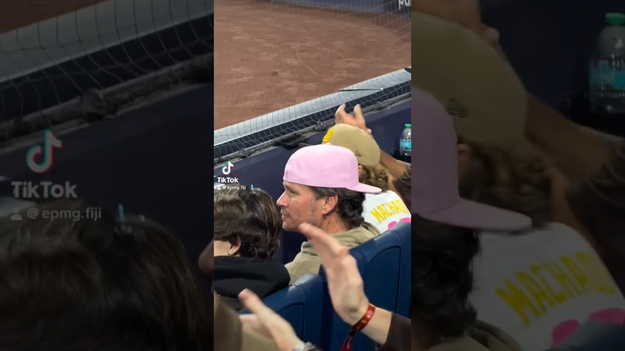 The San Diego Padres playing “All The Small Things” for Tom Delonge of Blink-182 