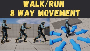 Walk Run (omni movement) Blend Space Unreal Tutorial ue5