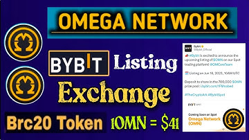 Boom 💥 Omega Network Listing On 16 June 2023 on Bybit Exchange New update 🤩🤯 1Omn = $41 🤑🎉 #crypto
