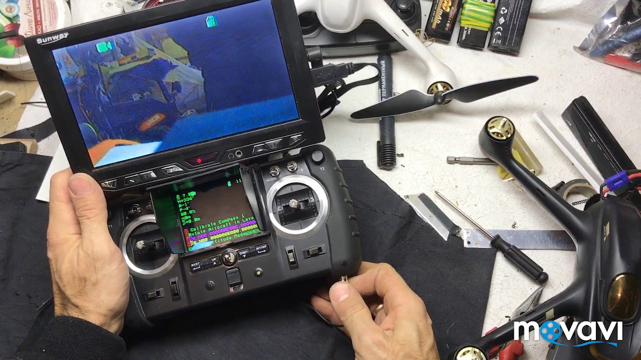 Hubsan h501ss подключение монитора к пульту
