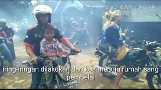 KEREN-_PERNIKAHAN ANGGOTA RX KING diarak sampai ke rumah sang pembelai