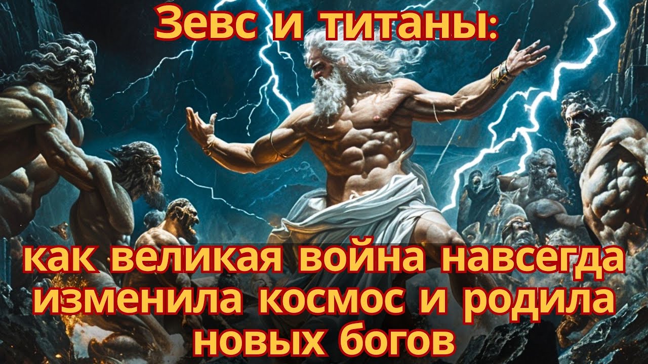 [Шёпот Вселенной]🌙 Зевс и титаны: как великая война навсегда изменила космос и родила новых богов