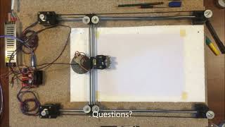 Tile art (çini) XY plotter machine with needle head for making draft paper