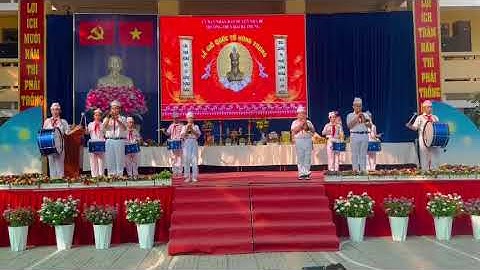 Liên đội THCS Hai Bà Trưng - Nhà Bè - Biểu diễn trống kèn phục vụ Giỗ tổ Hùng Vương năm 2023.