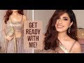 Get Ready With Me for a Wedding! | Makeup, Hair, Outfit & Jewellery...! | Malvika Sitlani
