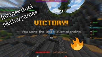 Intense nethergames duel🔥 #minecraft #nethergames #duels #intense