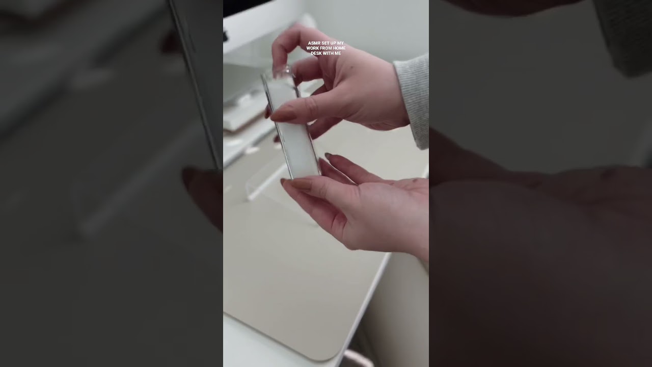 ASMR Work From Home Desk Setup With Me 