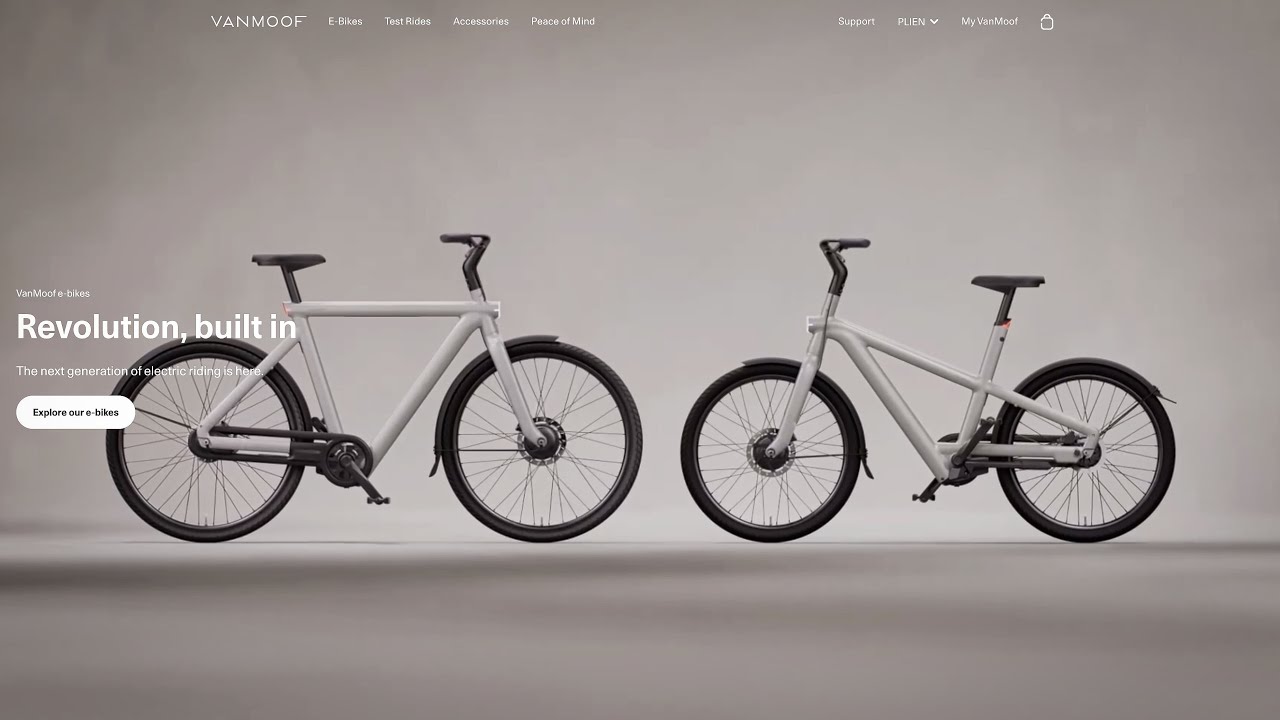 Nowe rowery elektryczne od VanMoof YouTube