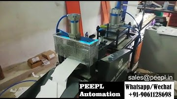 Surgical glove pouch packaging machine - 4 side sealing machine