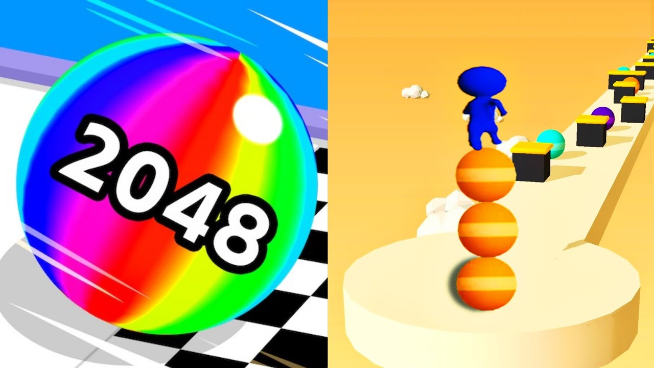 Ball Run 2048 Vs Stack Rider Level Max | All Level Gameplay Walkthrough ...