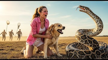 Animal Rescue Adventure: Brave Golden Retriever Survives Python Attack