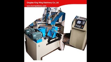 CNC-2T double spindle heads auto feeding CNC wood lathe wood turning lathe with sanding