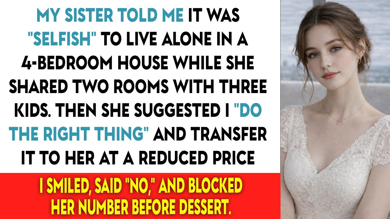 My Sister Told Me It Was “Selfish” To Live Alone In A 4-Bedroom House While She Lived In A Two-Room