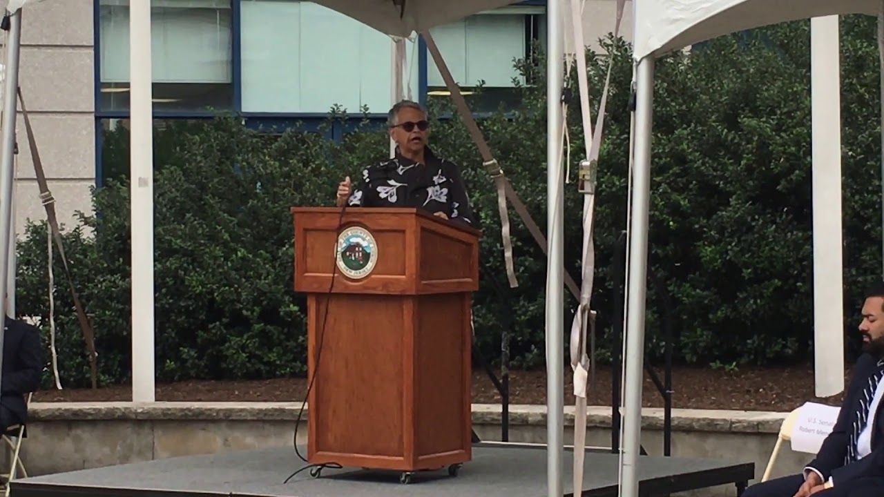 Congresswoman Bonnie Watson Coleman at dedication ceremony hyperlocal app