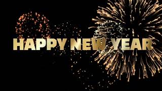 Happy new year celebration fireworks animation 🎆 | Fireworks effect black screen 