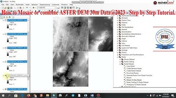 How to Mosaic or combine ASTER DEM 30m Data@2023 - Step by Step Tutorial?@hydraulicengineering8463